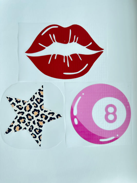 3-Pack Patterned Heat Transfer Vinyl Sheets Set