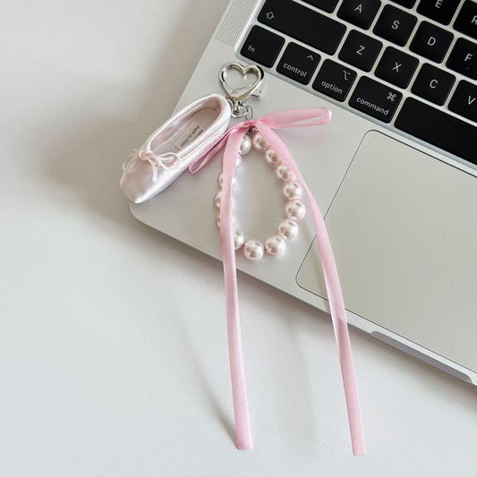 Ballet Slipper Bag Charm & Keychain