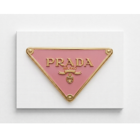 Prada Logo Rhinestone Canvas Art Kit