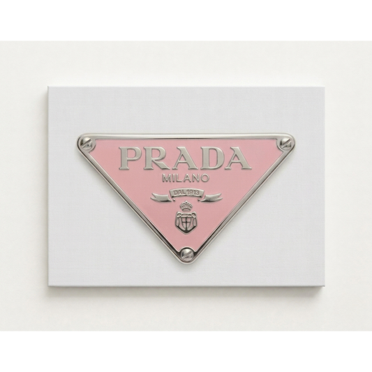 Prada Logo Rhinestone Canvas Art Kit