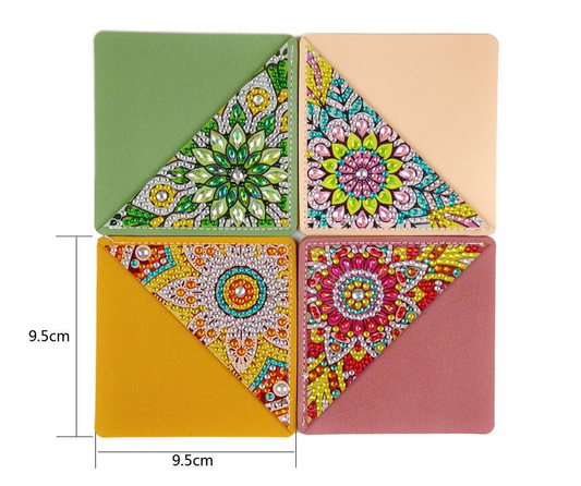 DIY Diamond Painting Corner Bookmark Kit (4pcs)