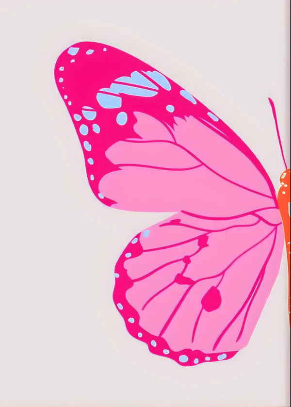 Butterfly double split Rhinestone Canvas Art Kit