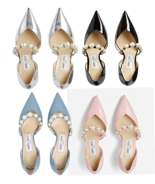 Kit de arte de lienzo de tacones altos de perlas y pedrería Jimmy Choo DIY