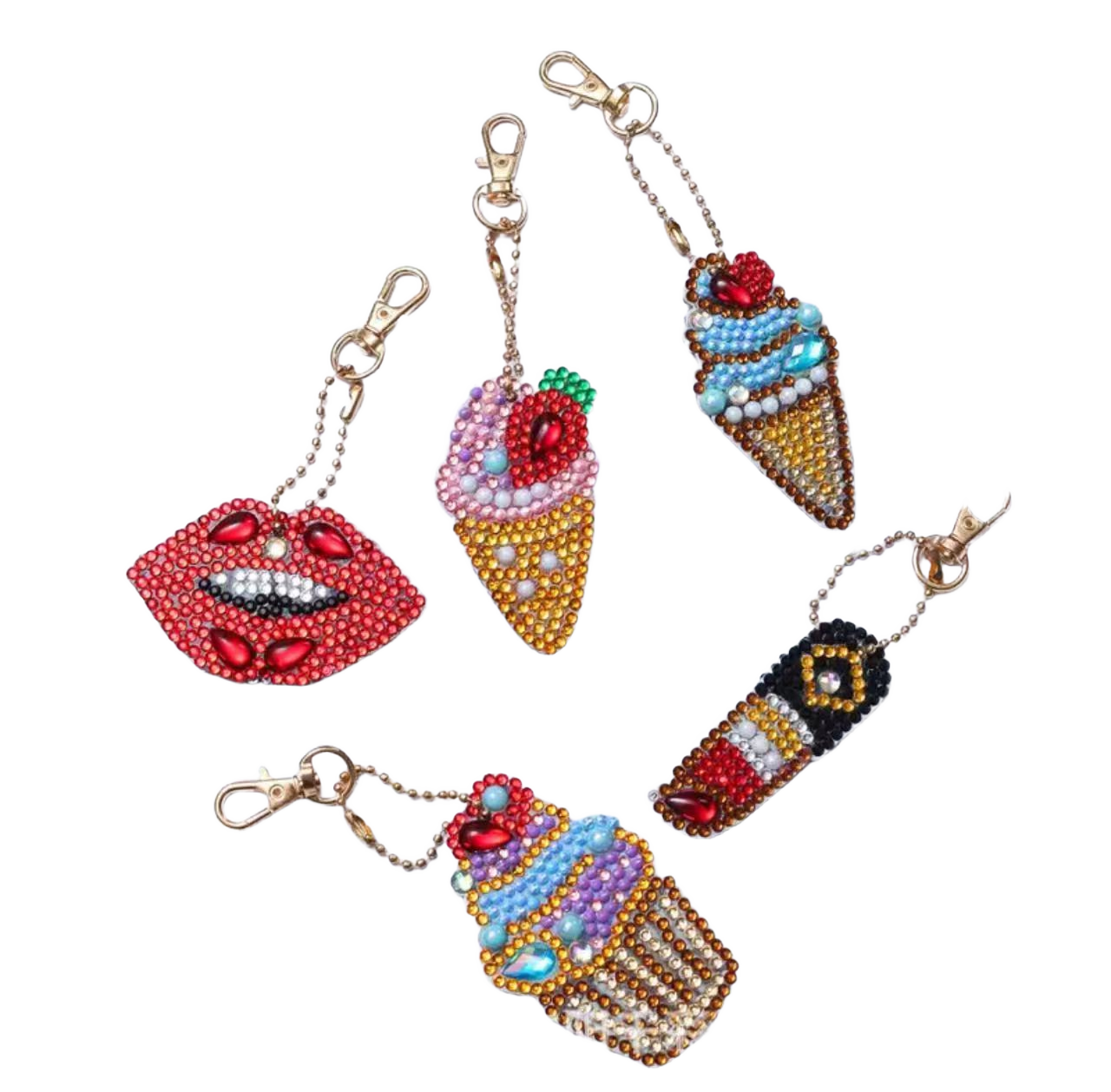 DIY Diamond Painting key chain Kit (5pcs)