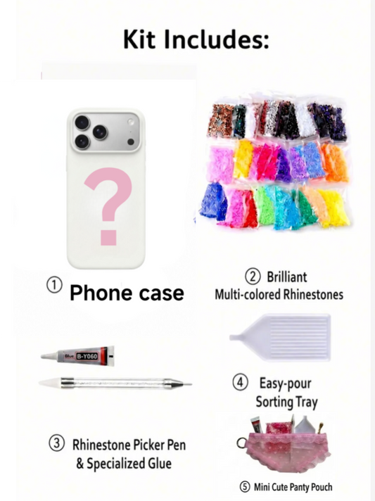 Bow DIY Bedazzle Phone Case Kit