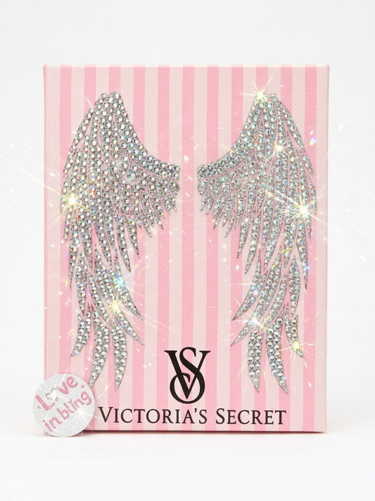 Victoria’s Pink Dreams Collection Rhinestone Canvas Art Kit Bundle (Set of 3)