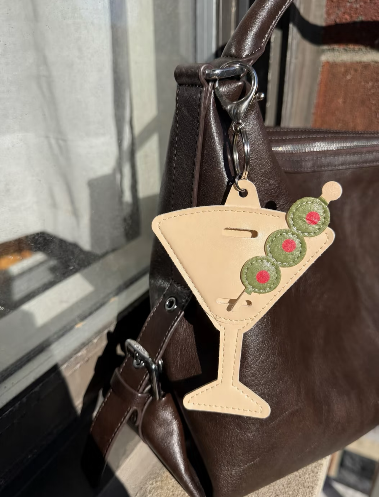 Green Heart Martini Rhinestone Canvas Art Kit