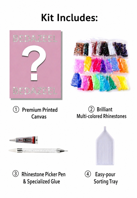 Stressed Out Barbie Rhinestone Canvas Art Kit
