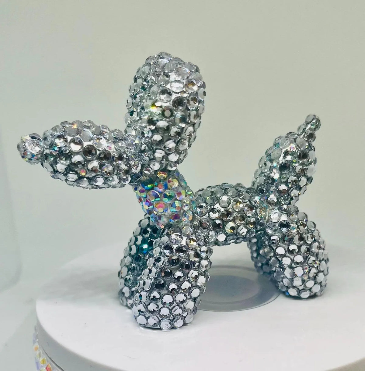 DIY Rhinestone Balloon Dog Craft Kit Decor Figurine