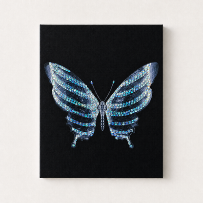 Baddie X-Ray Ribcage Butterfly Rhinestone Canvas Art Kit
