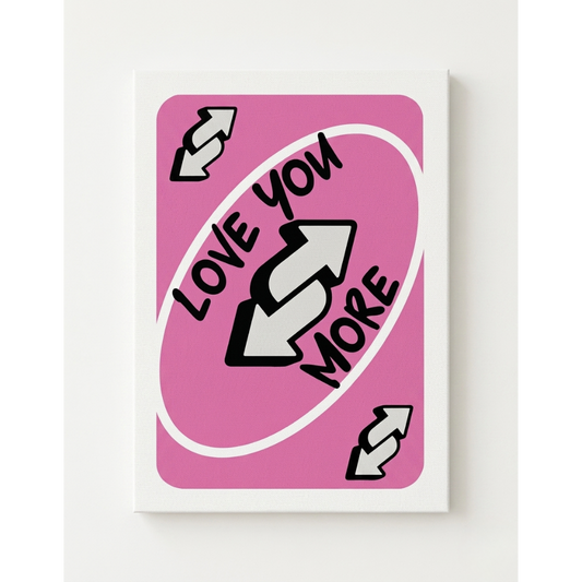Pink UNO Rhinestone Canvas Art Kit