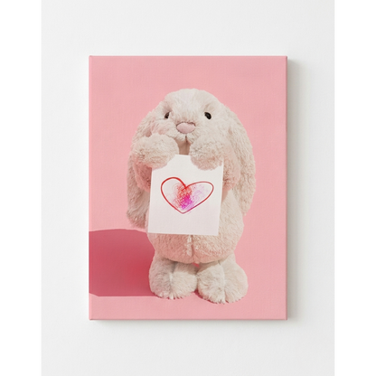 Jellycat Hand Drawn Heart Rhinestone Canvas Art Kit (Mother's Day Edition)
