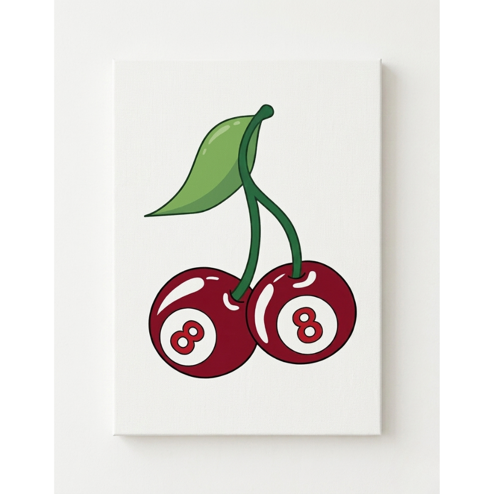Cherry Rhinestone Canvas Art Kit