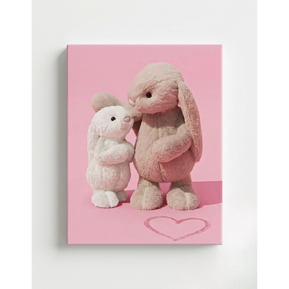 Jellycat Bunny Under Mom’s Wing Rhinestone Canvas Art Kit (Mother's Day Edition)