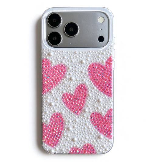 Hearts DIY Bedazzle Phone Case Kit