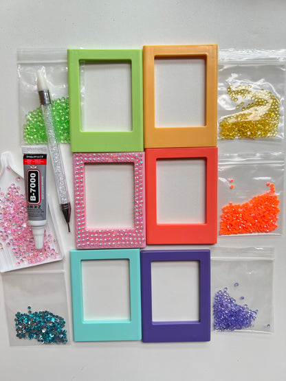 6-Pack Fridge Magnet Photo Frames kit (Photos Not Included)