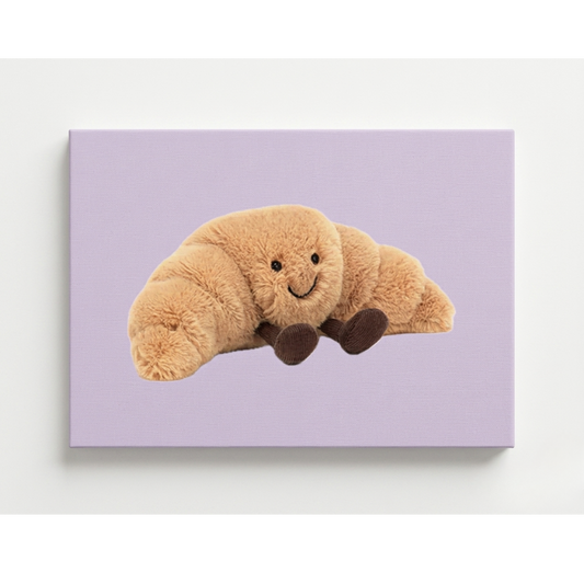Jellycat Croissant Rhinestone Canvas Art Kit