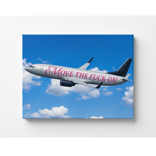Move The Fuck On Rhinestone Canvas Art Kit