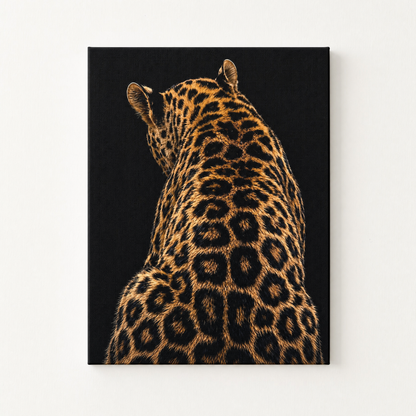 Leopard Rhinestone Canvas Art Kit