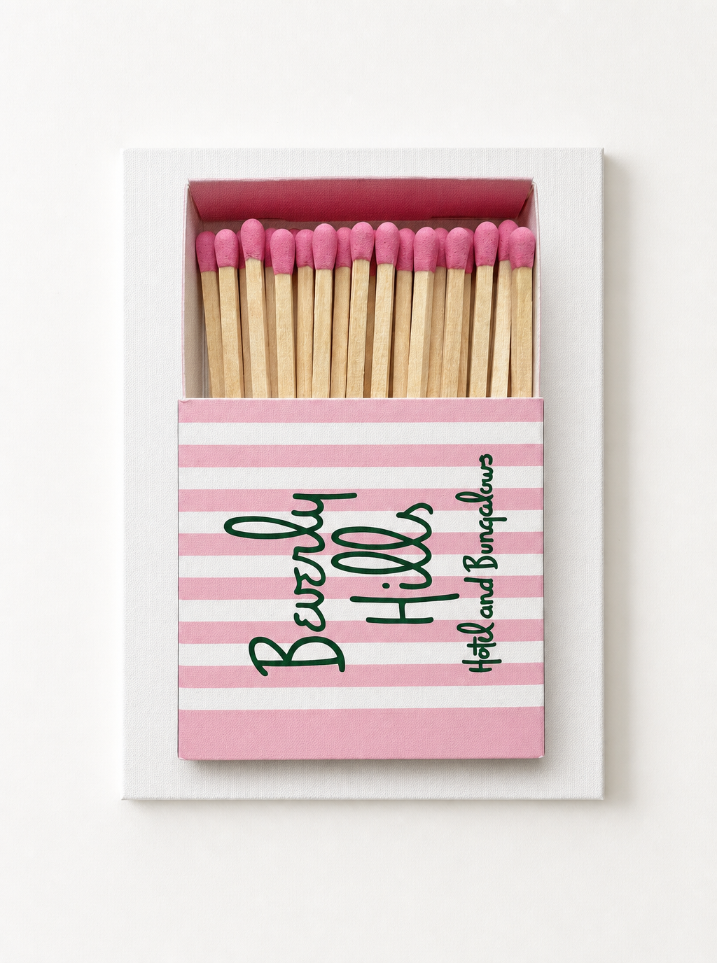 Beverly Hills Hotel Pink Matchbox Rhinestone Canvas Art Kit