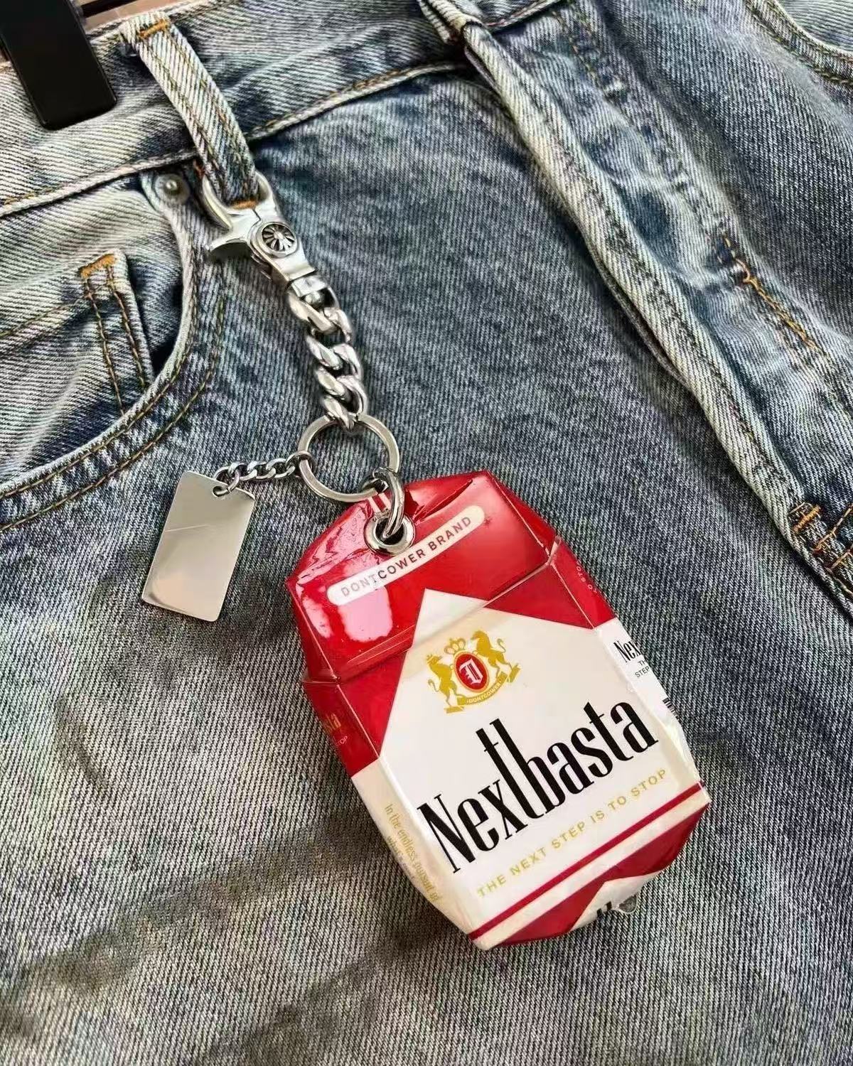 Cigarette Box Clasp Charm & Portable Ashtray