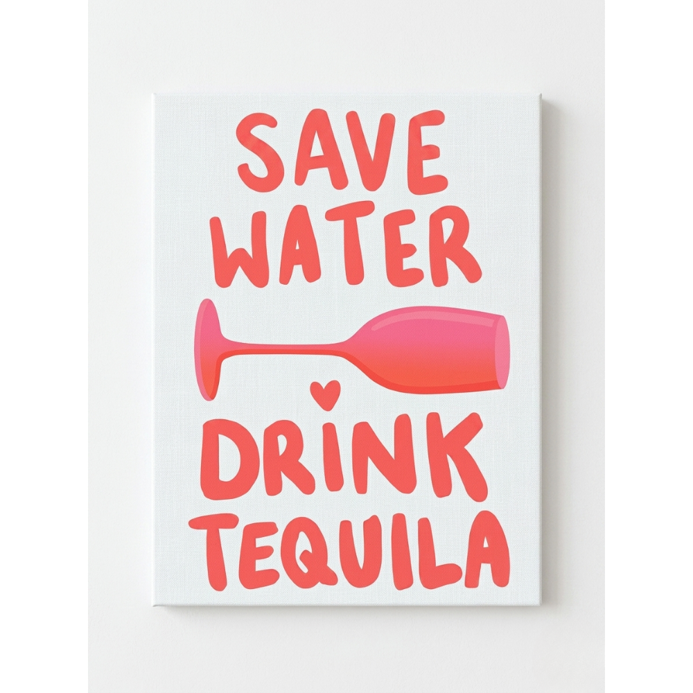 Save Water and Drink Tequila Rhinestone Canvas Art Kit