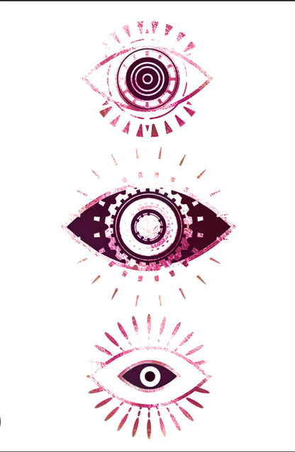Pink Evil Eyes Rhinestone Canvas Art Kit