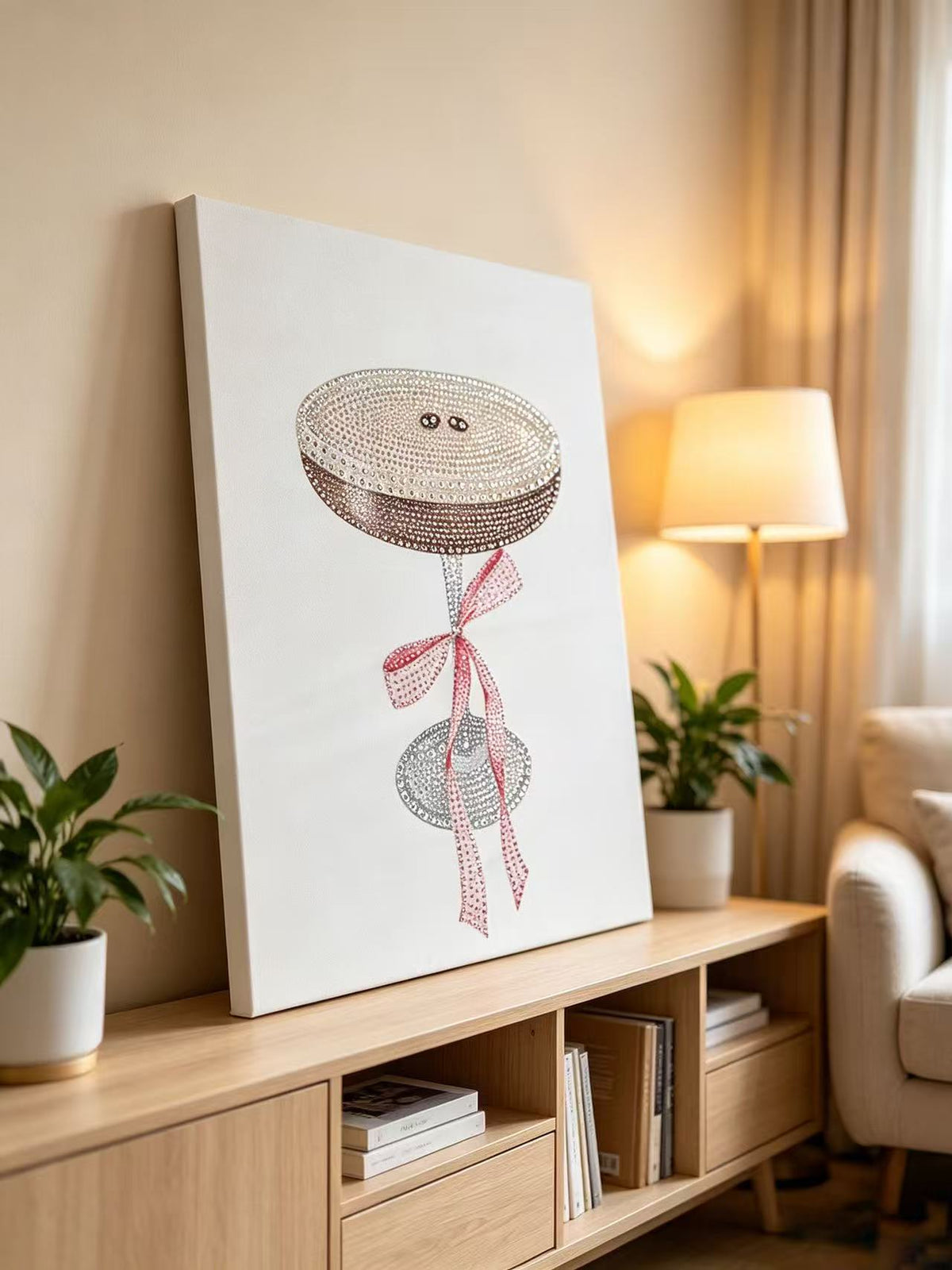 Bow Espresso Martini Diamond Painting Kit