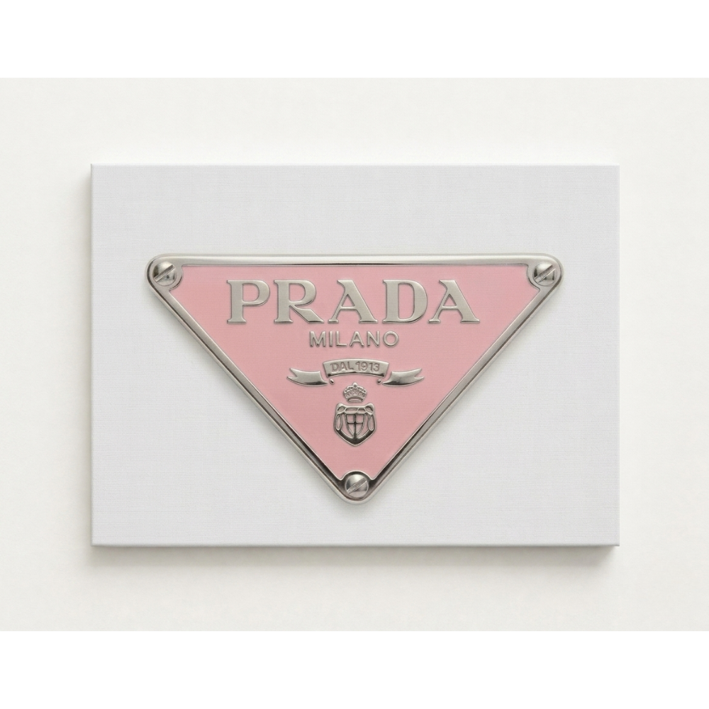 Prada Logo Rhinestone Canvas Art Kit