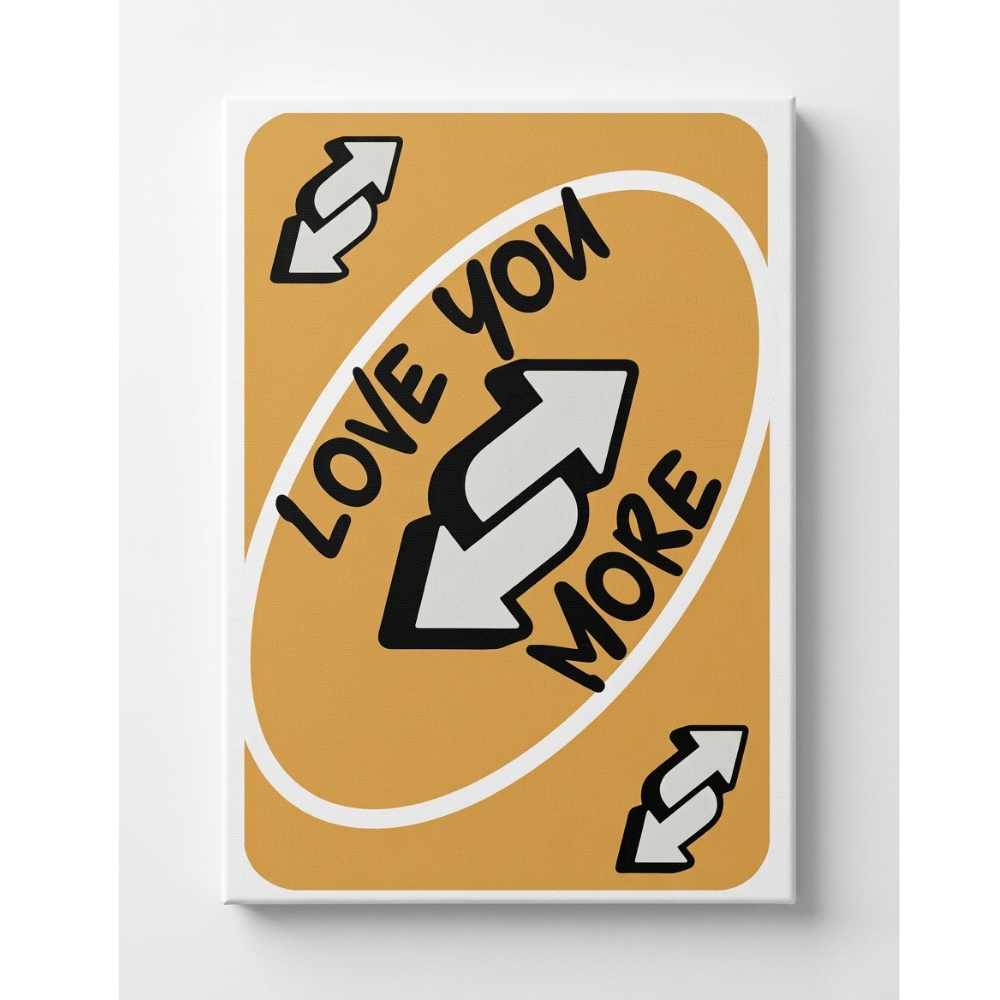 Yellow UNO Rhinestone Canvas Art Kit