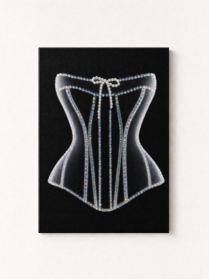 Baddie X-Ray Corset Rhinestone Canvas Art Kit