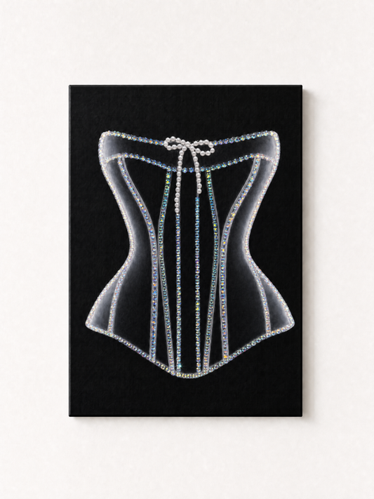 Baddie X-Ray Corset Rhinestone Canvas Art Kit