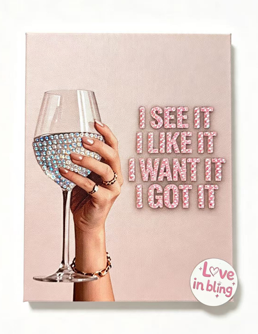 7 Rings Rhinestone Canvas Art Kit