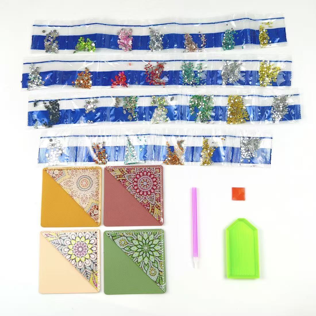 DIY Diamond Painting Corner Bookmark Kit (4pcs)