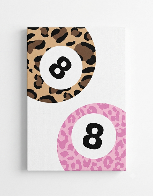 8 Balls Rhinestone Canvas Art Kit