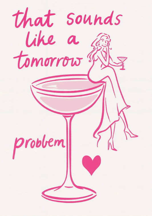 That Sounds Like a Tomorrow Problem Rhinestone Canvas Art Kit