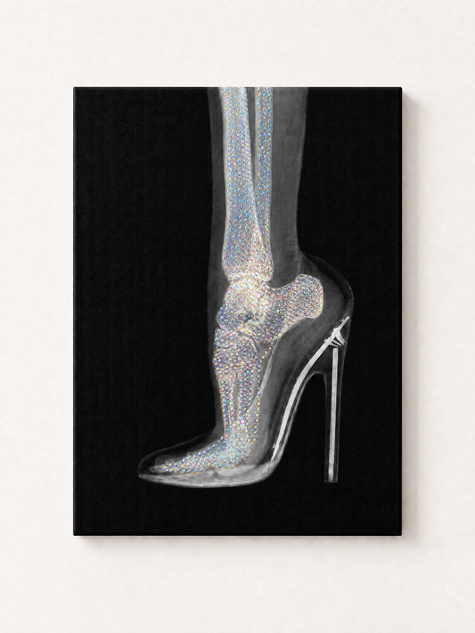 Baddie X-Ray Glam Heel Rhinestone Canvas Art Kit