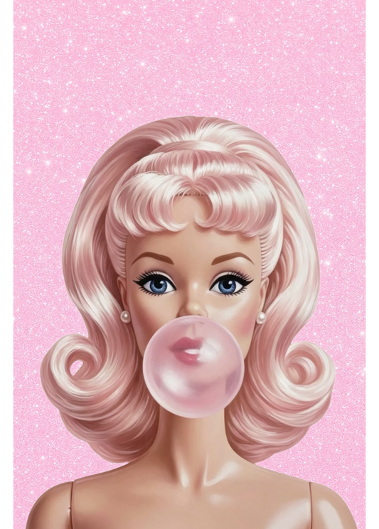 Barbie Pink Rhinestone Canvas Kit