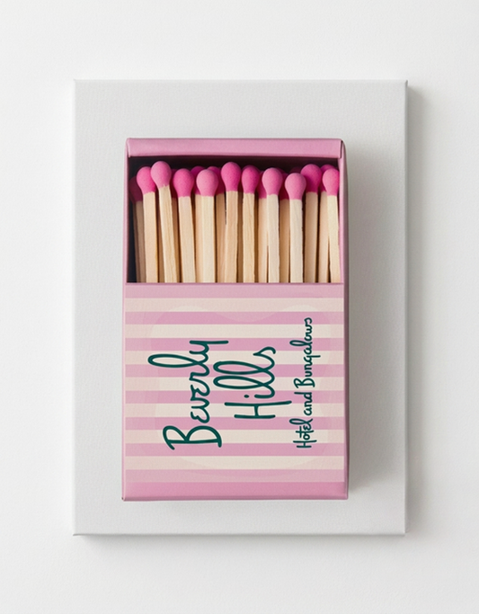 Beverly Hills Hotel Pink Matchbox Rhinestone Canvas Art Kit