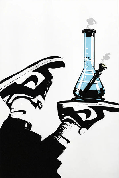 Black Jordan bong Rhinestone Canvas Art Kit