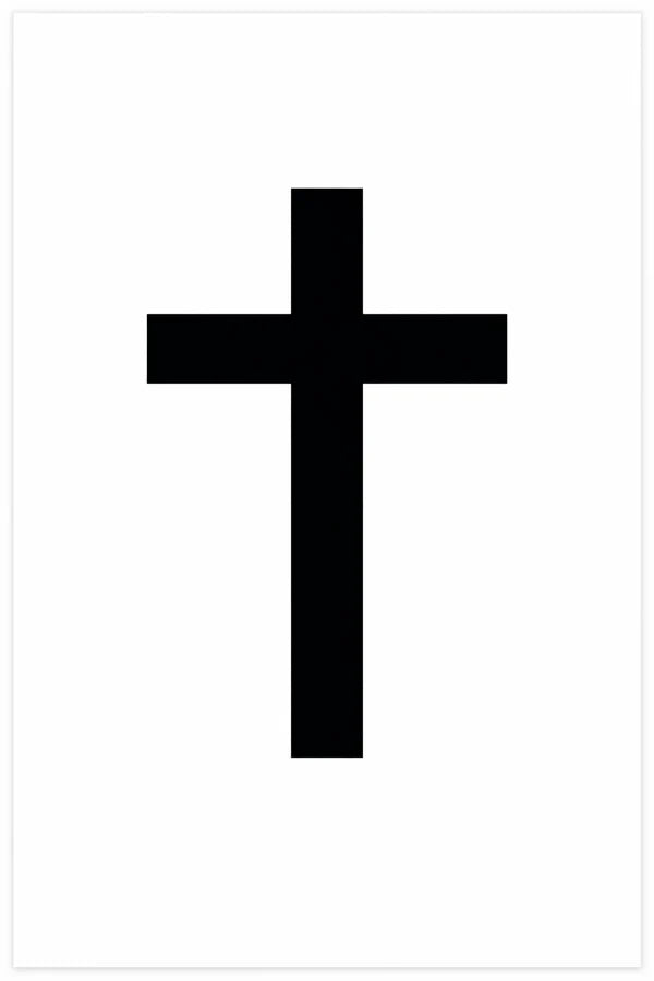 Black cross Rhinestone Canvas Art Kit