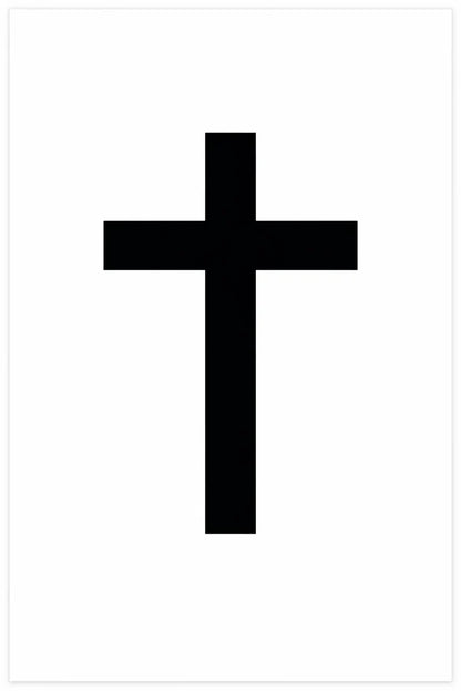 Black cross Rhinestone Canvas Art Kit