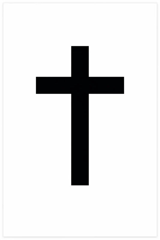 Black cross Rhinestone Canvas Art Kit