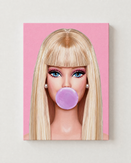 Blunt Bangs Barbie Rhinestone Canvas Kit
