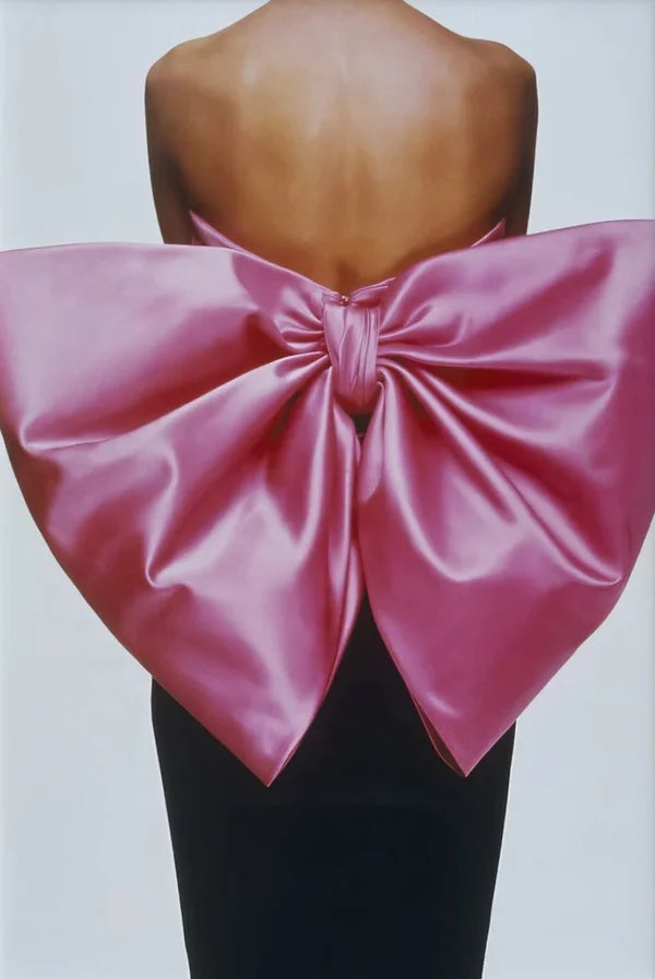 Bow Dress Rhinestone Canvas Art Kit