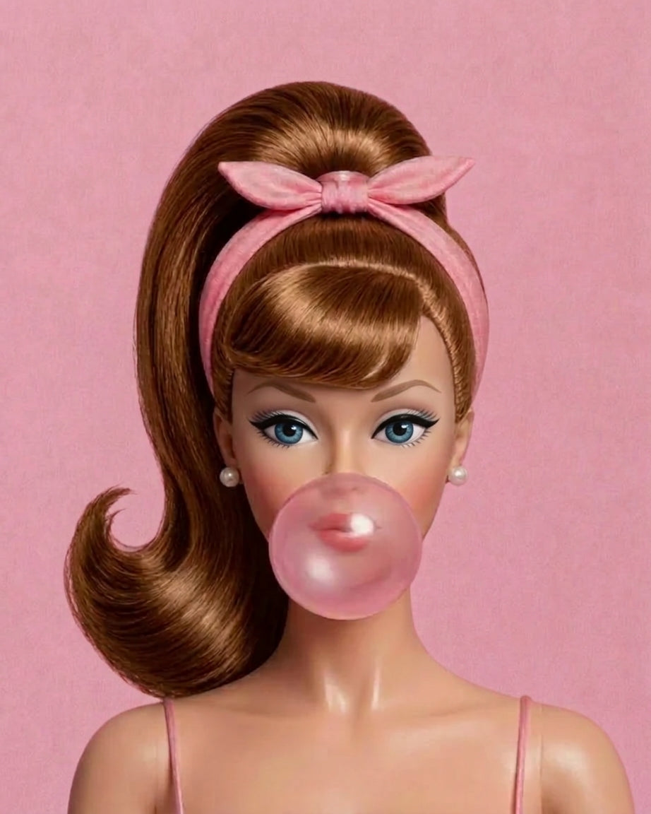 Kit de lienzo de pedrería Barbie