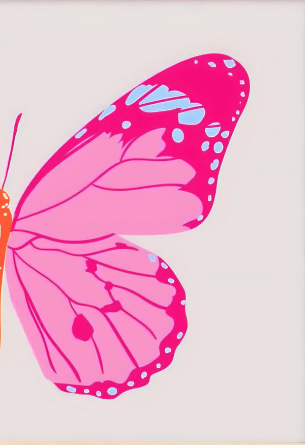 Butterfly double split Rhinestone Canvas Art Kit