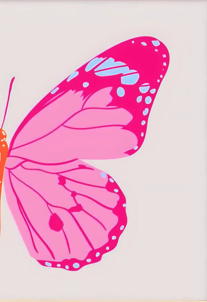 Butterfly double split Rhinestone Canvas Art Kit