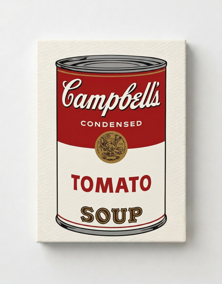 Kit de arte en lienzo con diamantes de imitación de lata de sopa Campbell's