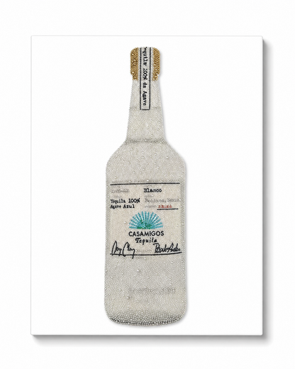 Kit de arte de lienzo con pedrería de tequila Casamigos